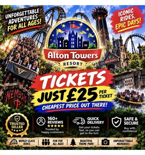 Alton towers tickets - alton,