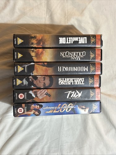 James bond vhs collection - vhs,