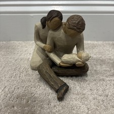 Willow Tree New Life Figurine Father Mother with Newborn Baby Susan Lordi 2000