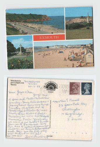 Postcard exmouth multi view - postcard, multi-view