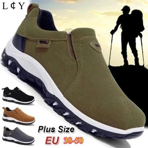 Mens slip trainers - on,