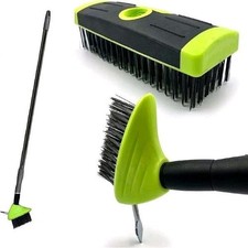 3 In 1 Telescopic Patio Weed Brush Remover Garden Cleaning Clean Moss, Dirt