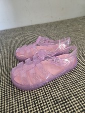 Infant Girls Pink Jelly Shoes Size 9 UK Glitter Sandals new without tags TU