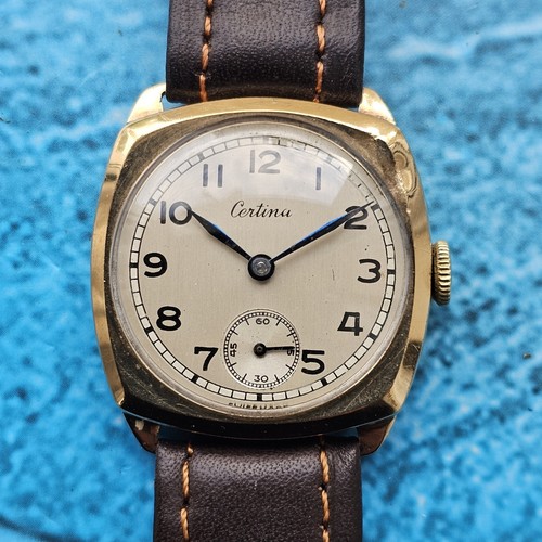 Vintage solid gold certina - vintage,