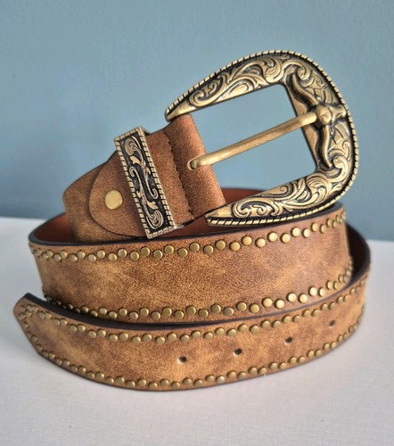 Cowboy belt brown western - cowboy,