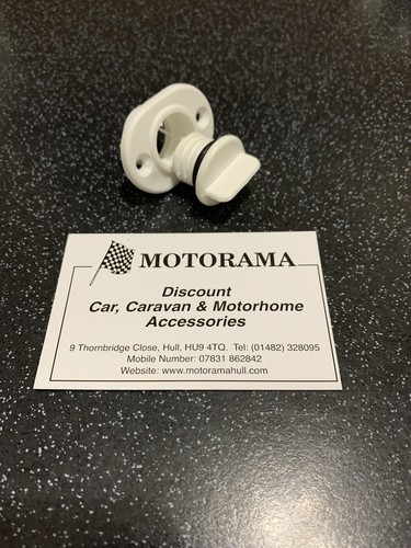 White transom drain plug - white,
