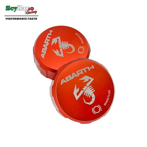 Red aluminum cap - aluminum,