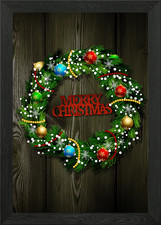 Merry christmas reef framed - merry,