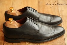 Loake Victor Black Leather Derby Brogue Shoes Men's UK 8 F US 9 EU 42