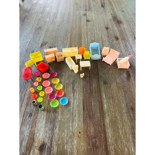Vintage plastic dollhouse - vintage,
