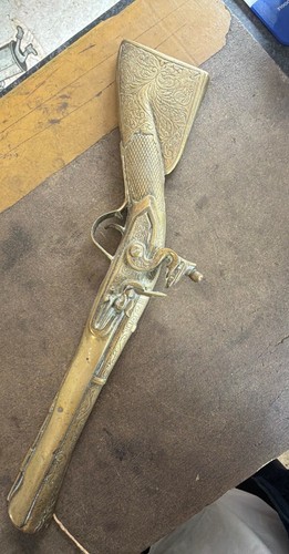 Large vintage brass - large, wall