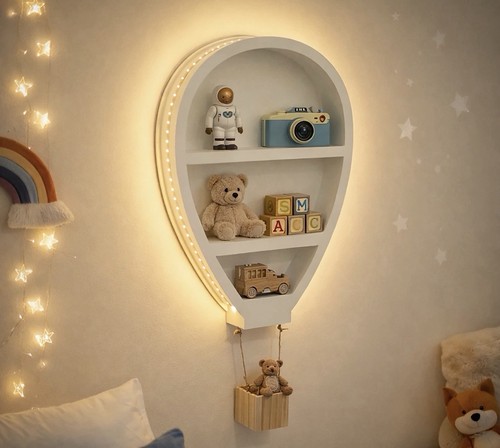 Led wooden balloon - led,