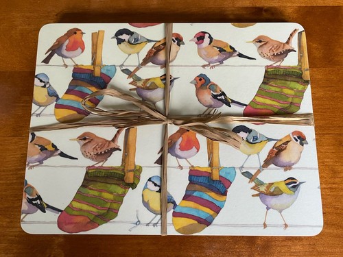 Bird placemats cork - x, backed