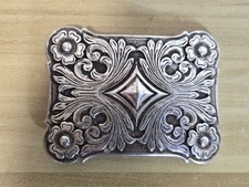 Sheridan Carving Western Trophy Belt Buckle Cowboy Cowgirl USA Vintage 2006