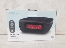 ASDA Tech FM Alarm Clock - Black - Unit Only (ATA22AA003A)