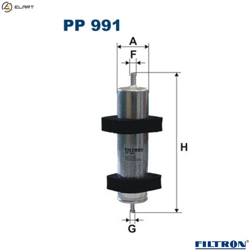 Fuel filter 991 for audi - filter,