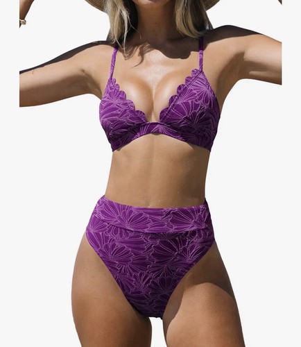 Cupshe purple bikini set - purple, for
