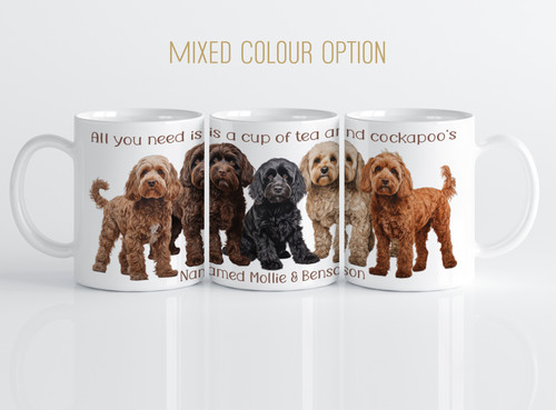 Personalised mug cockapoo - personalised,