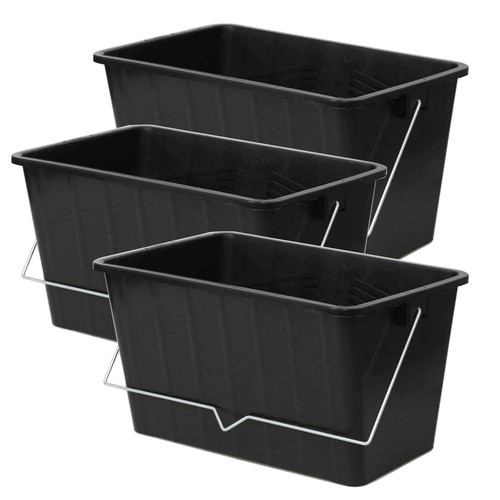 3pcs 15l black paint scuttle - 15l,