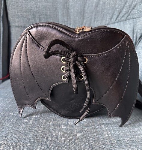 Nwot black gothic - bat, wing