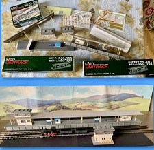 Kato N Gauge~Station~Island Platforms A & B~Signal Tower & Office~Job Lot~Read 