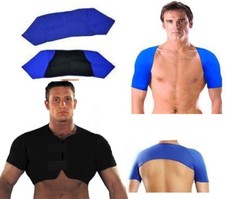 Black Blue Double Shoulder Neoprene Support Brace Arthritis Brace Strap S M L XL