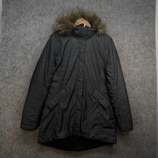 Helly Hansen Parka Jacket Womens L Grey Waterproof Primaloft Insulation Coat