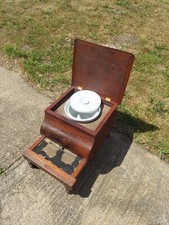 Vintage Antique Victorian Wooden  Comode Table Pot Cupboard
