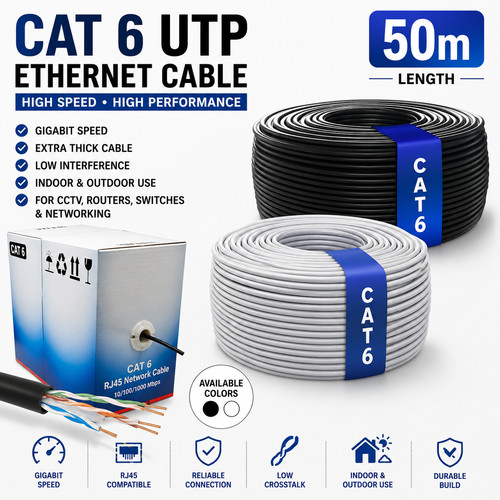 50m cat6 ethernet - ethernet, network