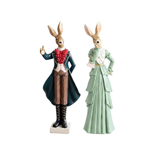 Decorative rabbit figure with - decorative,