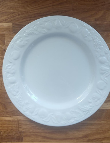 Vintage white fruit embossed - vintage,