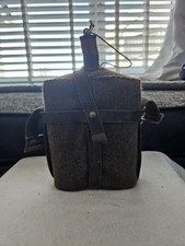 WW2 1940 British Home Guard Water Bottle & Leather Harness