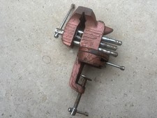 Small Jewelers / Watchmakers Bench Vice With Anvil. Draper. 75mm Jaws. Swivel