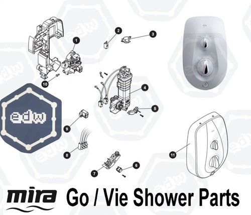 Mira vie electric - shower, spare
