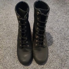 Timberland Earthkeepers women's Black High Heel Lace Up Boots Uk Size 7