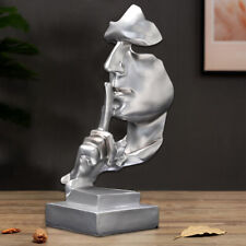 31cm Tall Modern Art Abstract Thinker Sculpture Statue Figurine Head Ornament UK