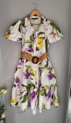 Zara tropical floral - tropical, cotton