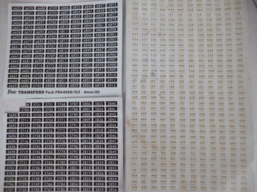 Fox transfers 4mm - /oo,