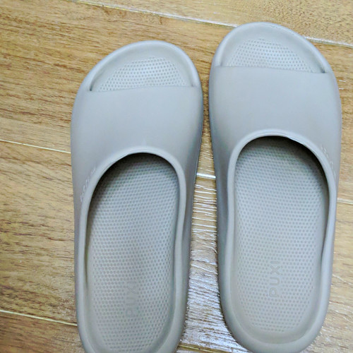 Puxi grey men slider sandals - grey,