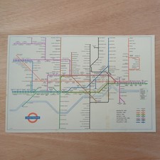 1953 January London Underground Tube Map Fair Condition