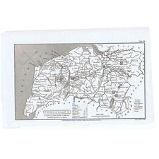 Antique Map 1808 - Cumberland by Cooper. Published by R Phillips