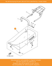 YAMAHA Semi-double Seat Assy