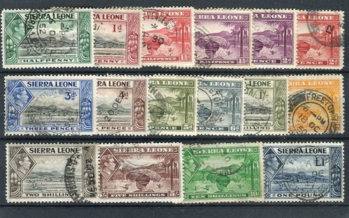 Sierra leone kgvi 1938 - 1938-44, set