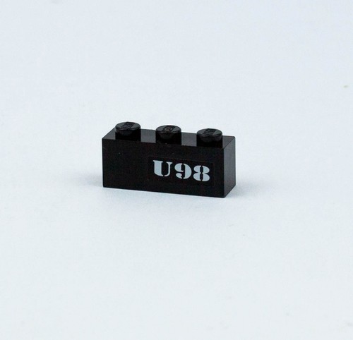 Lego 1x3 brick with sticker - 1x3,