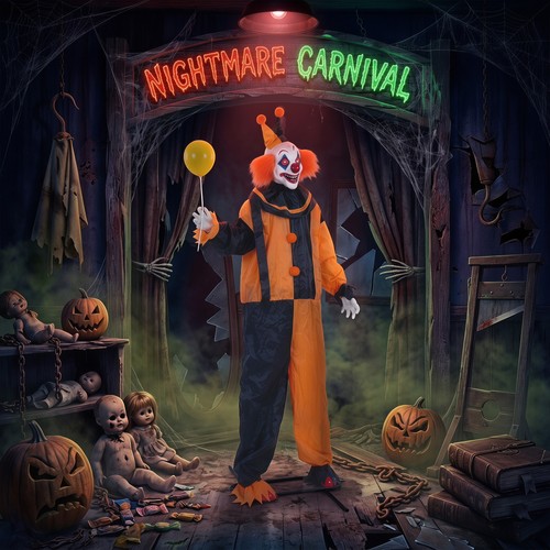 Life size animated clown - animated,