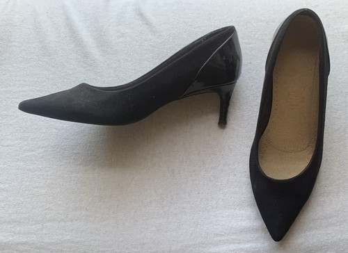 Insolia black suede pointed - insolia,