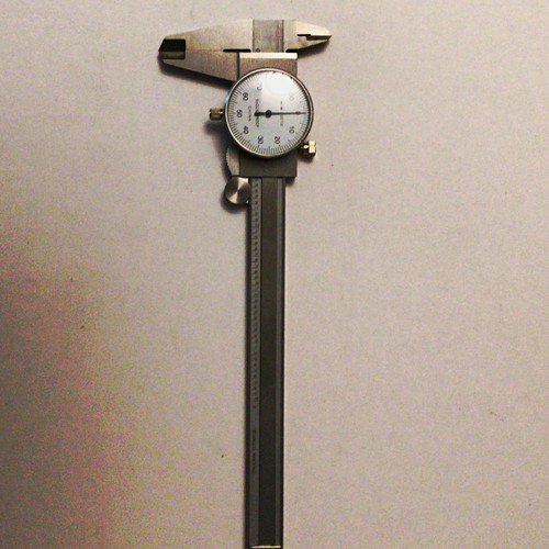 6in white dial caliper - white,