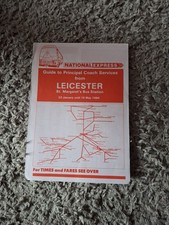 NATIONAL EXPRESS LEICESTER TIMETABLE 1984