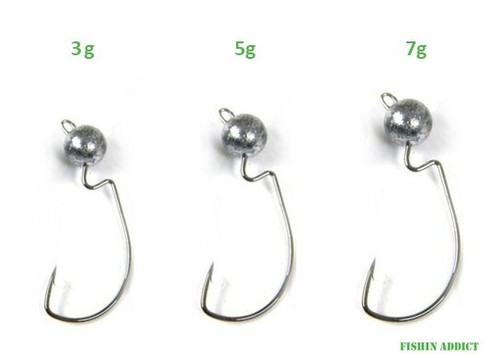 Offset weedless jig head - weedless,