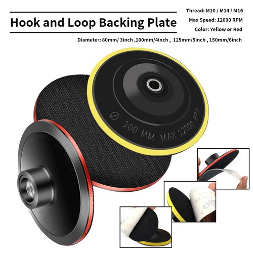 150mm backer pad hook - 80-150mm, and